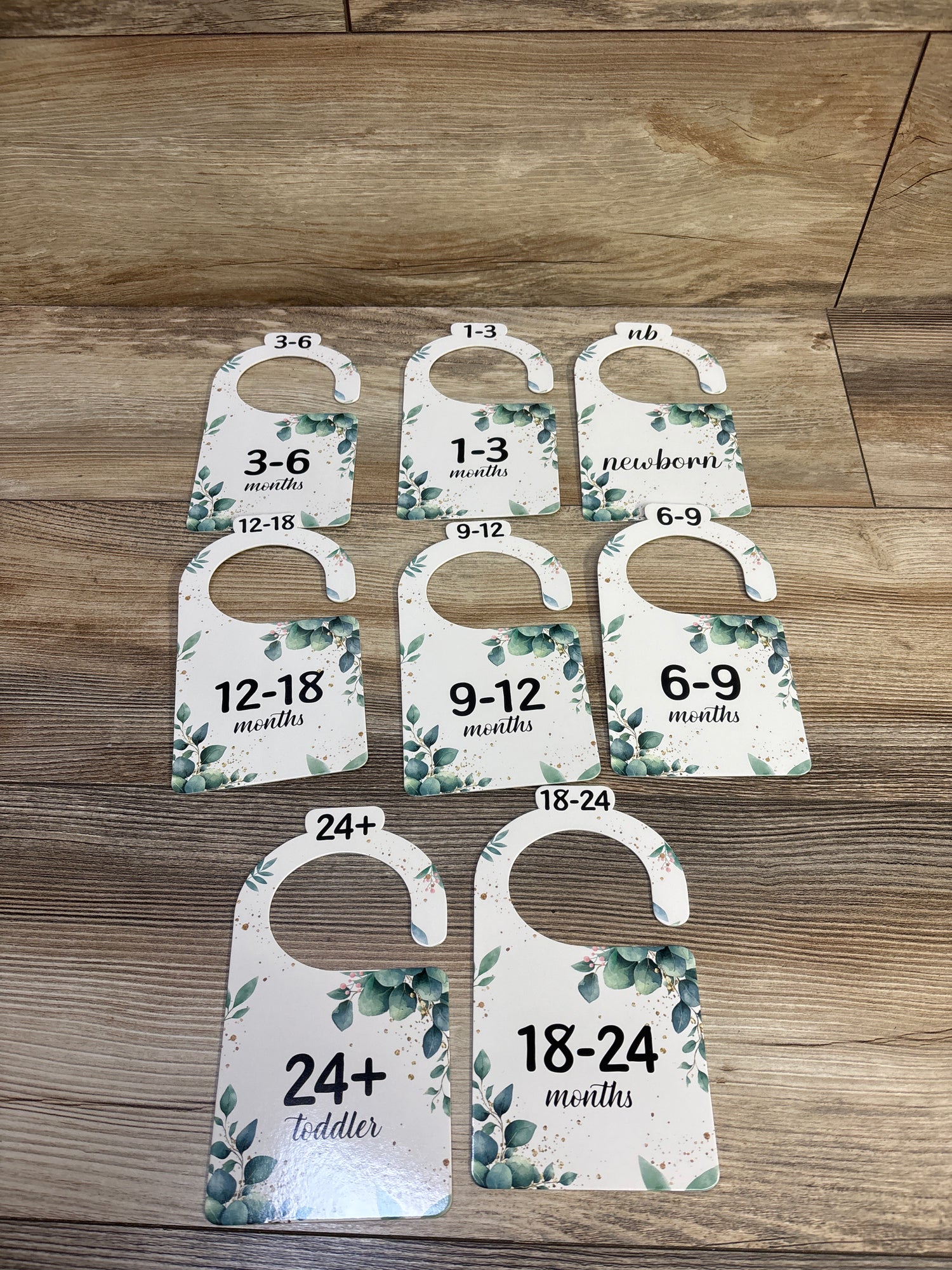 JMOST Eucalyptus Baby Closet Dividers 8pk