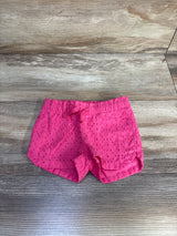 Cat & Jack Eyelet Shorts Pink sz 12m