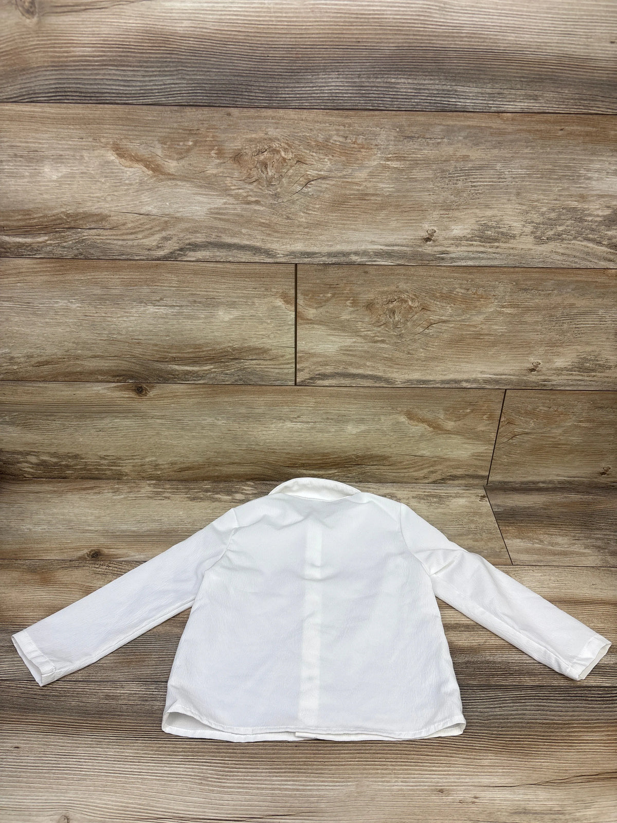 Shein Long Sleeve Button Up Shirt White sz 2-3T