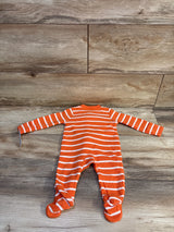 NEW Just One You Pumpkin Waffle Knit Sleeper Orange sz 3m