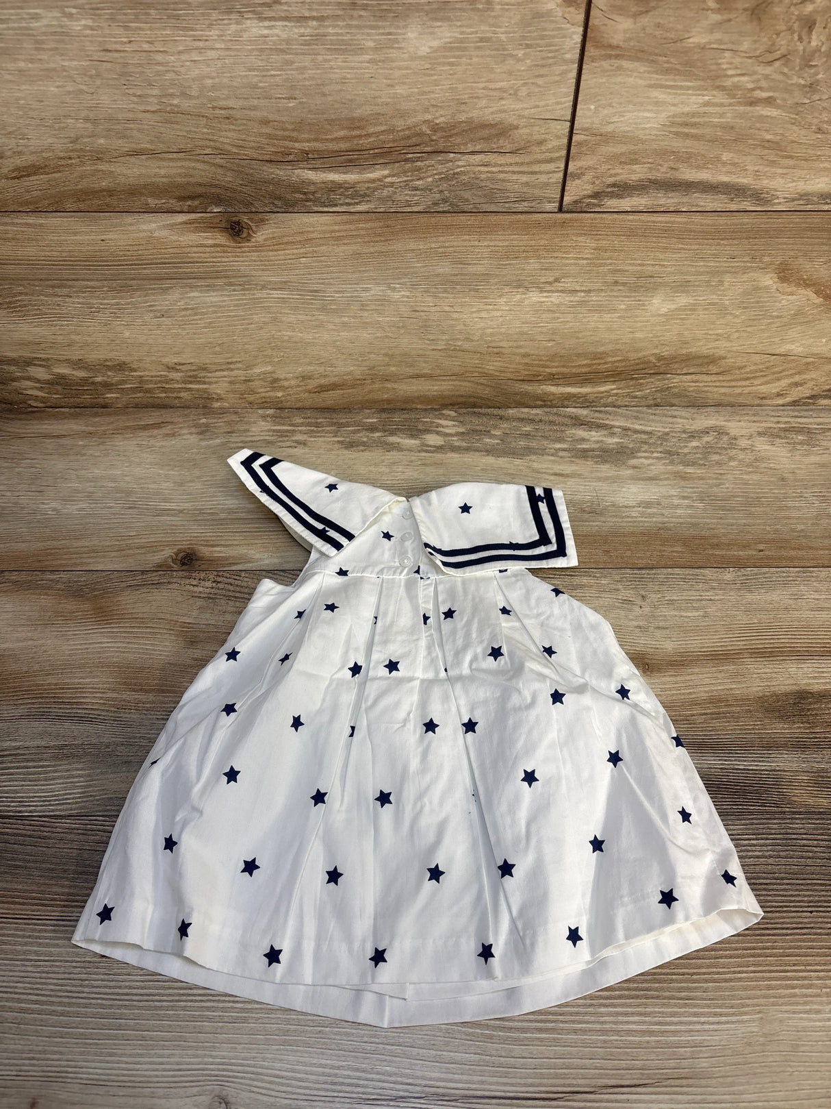 NEW Janie & Jack Star Sailor Dress & Bloomers 2pc Set White sz 3-6m