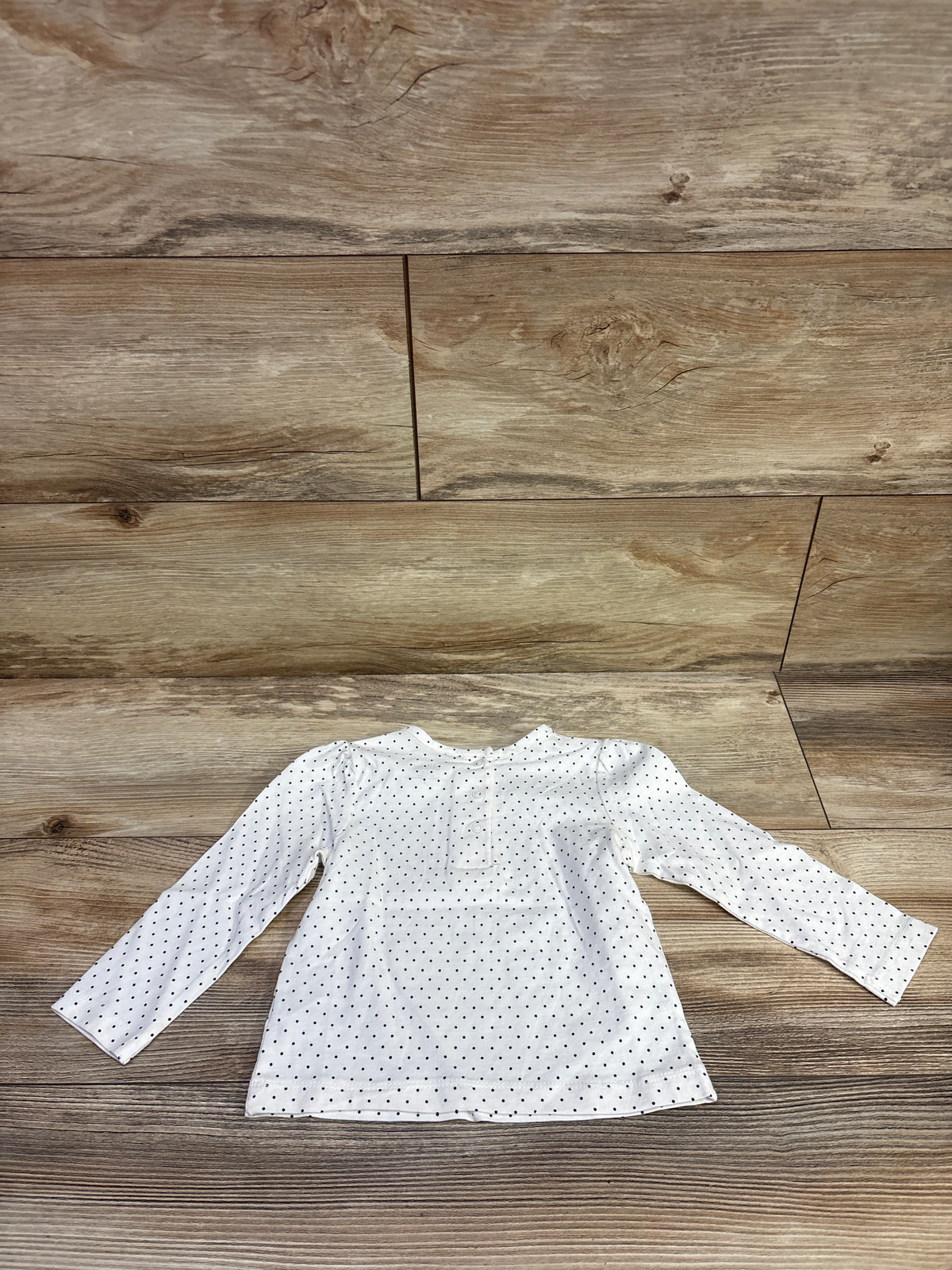 Little Me Polka Dot Shirt White sz 18m