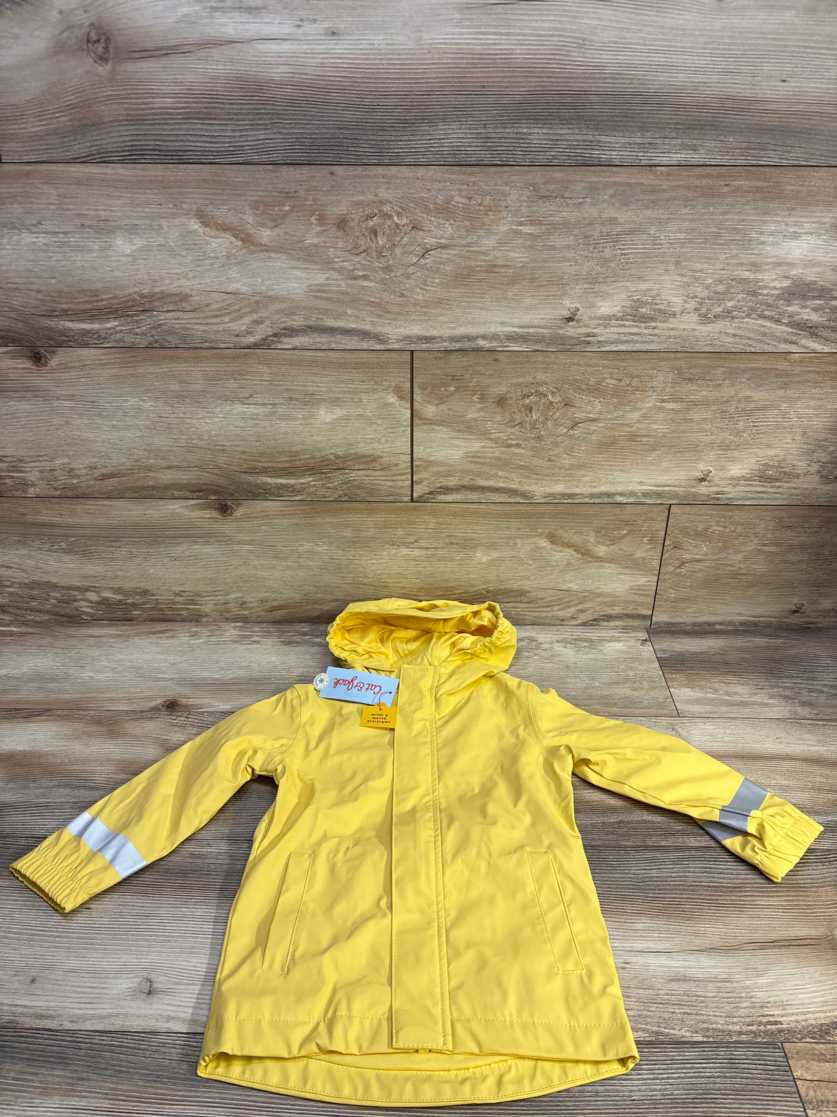 NEW Cat & Jack Solid Rain Jacket Yellow sz 3T