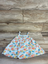 Sigrid Olsen Sleeveless Pineapple Dress Blue sz 12m