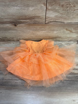 Orange tulle tutu skirt for kids, perfect for dance or playtime