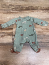 Carter's Dog Sleeper Green sz Preemie