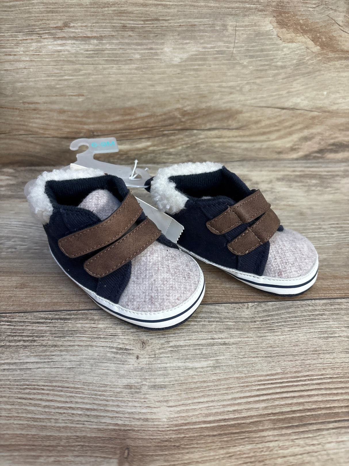 NEW Cat & Jack Soft Sole Shoes Navy sz 2/3c