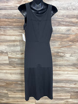 NEW Isabel Maternity Slit Active Midi Maternity Dress Black sz XXL