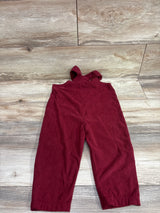 Shein Corduroy Overalls Red sz 18-24m