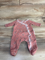 Nicole Miller Floral Ribbed Tulle Coverall Pink sz 0-3m