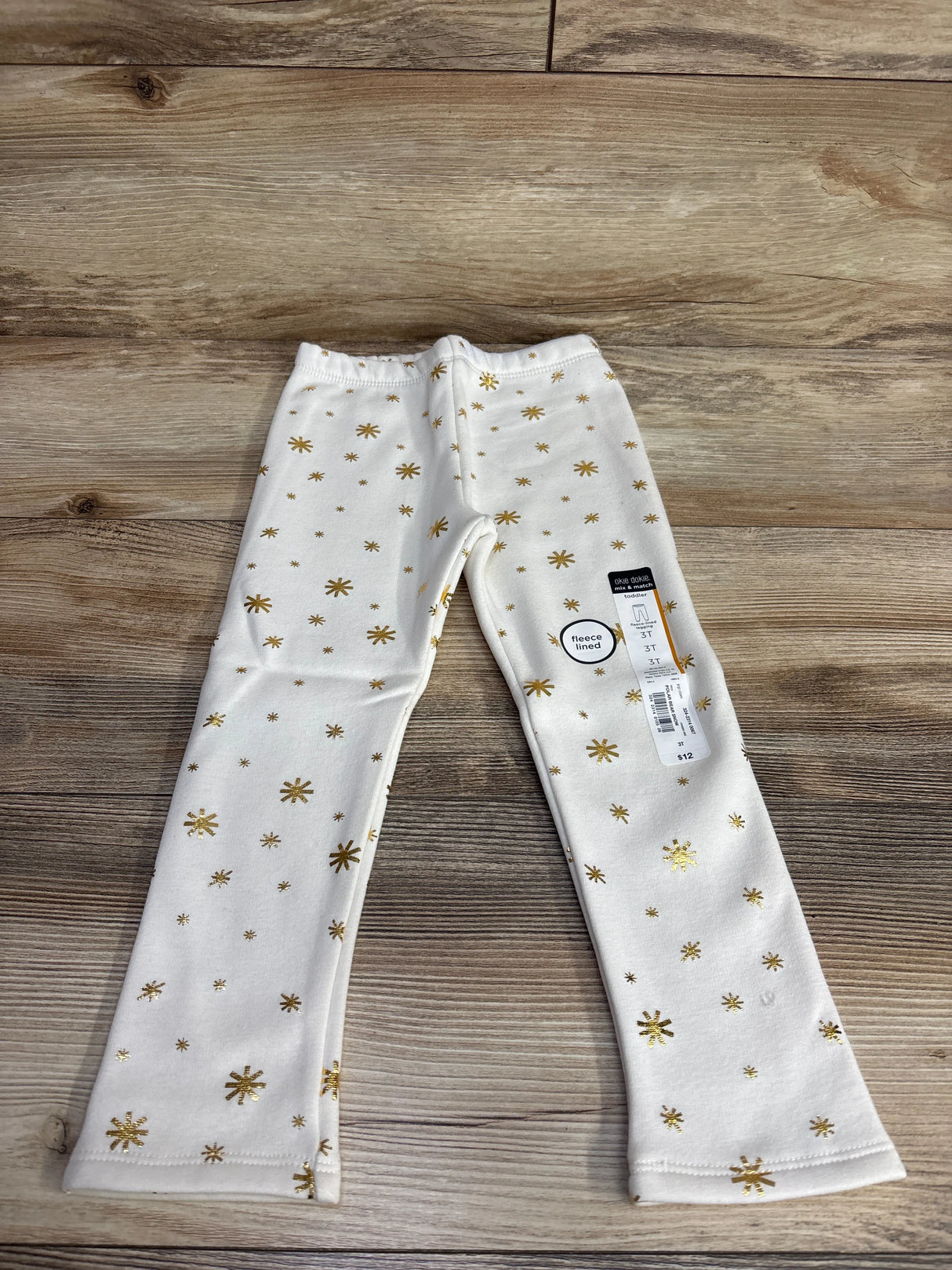 NEW Okie Dokie Polar Bear Snow Fleece Lined Legging sz 3T