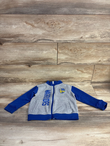 MBA Kids Golden State Warriors Fleece Jacket Blue sz 3T - Me n Mommy To Be