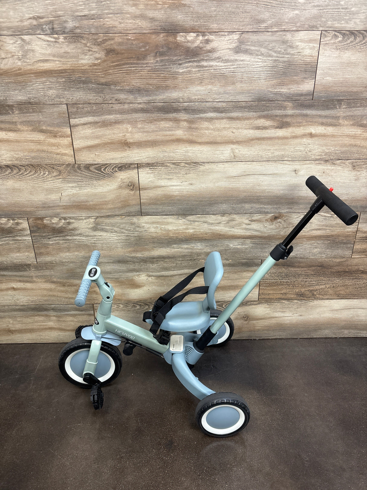 newyoo TR007 Toddler Tricycle with Push Handle Green