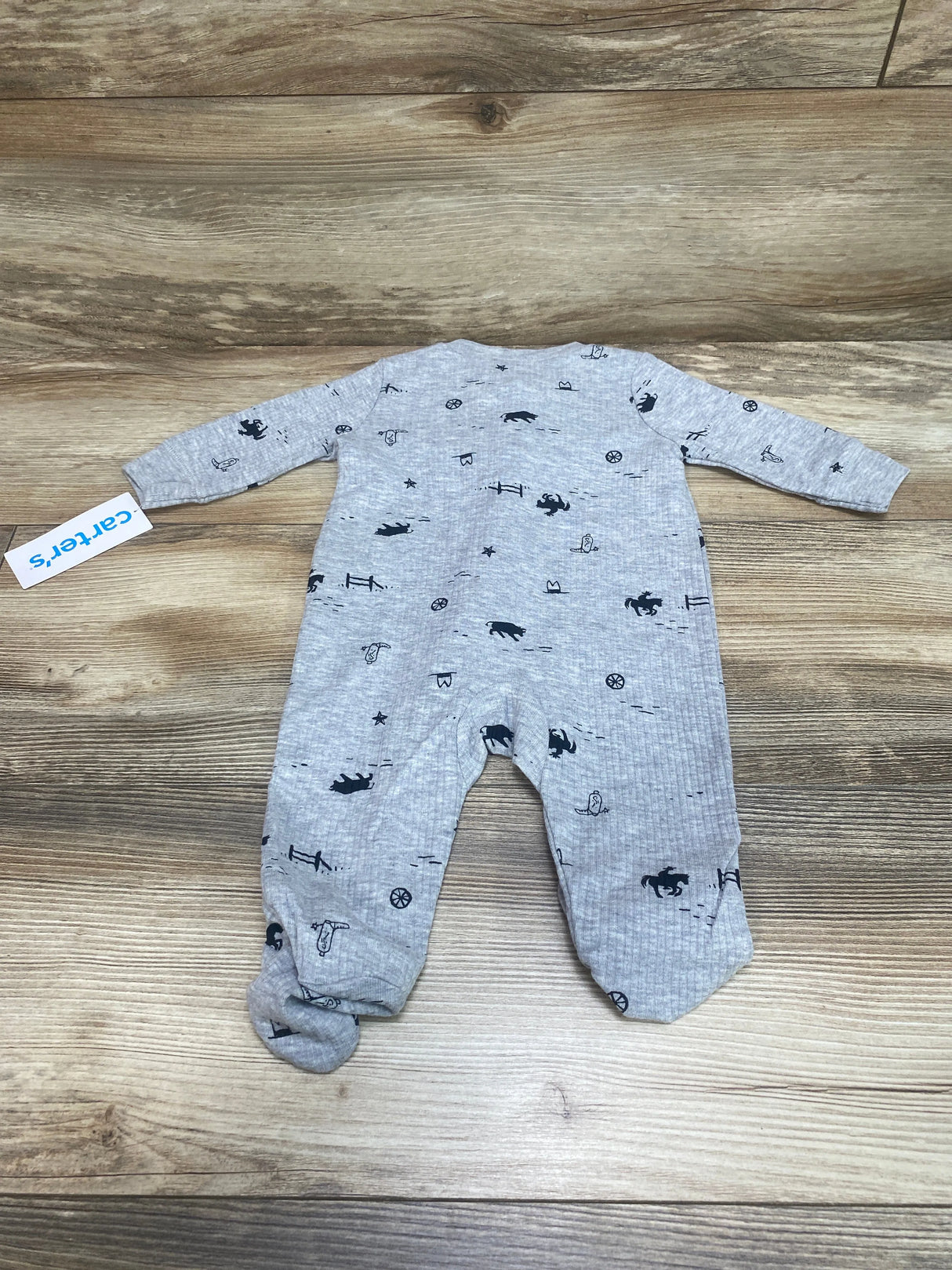 NEW Carter's Cowboy Sleeper Grey sz 3m