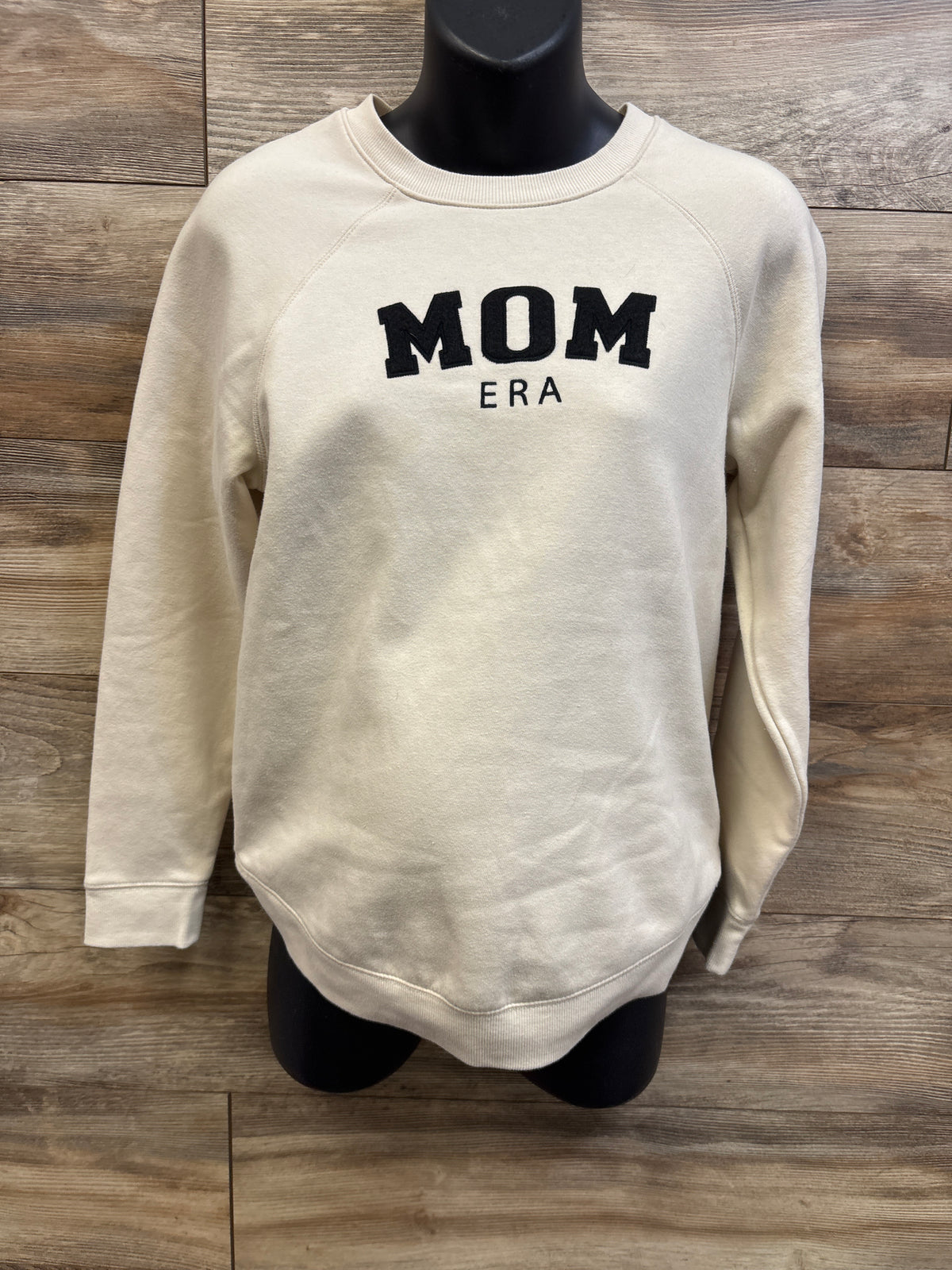 Isabel Maternity Mom Era Pullover Sweatshirt Ivory sz XS