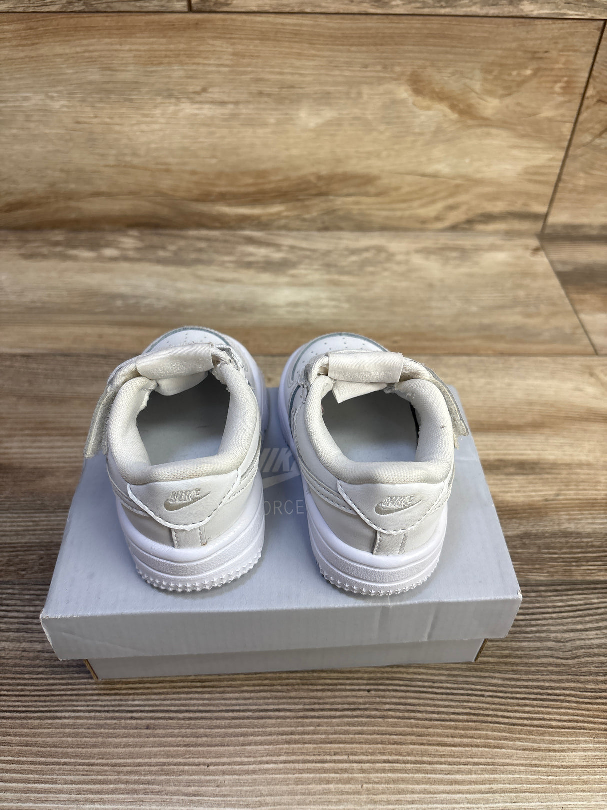 Nike Force 1 Low EasyOn TD 'Triple White' Sneakers White sz 4c