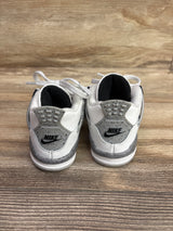 Air Jordan 4 Retro OG TD 'White Cement' Sneakers sz 7c