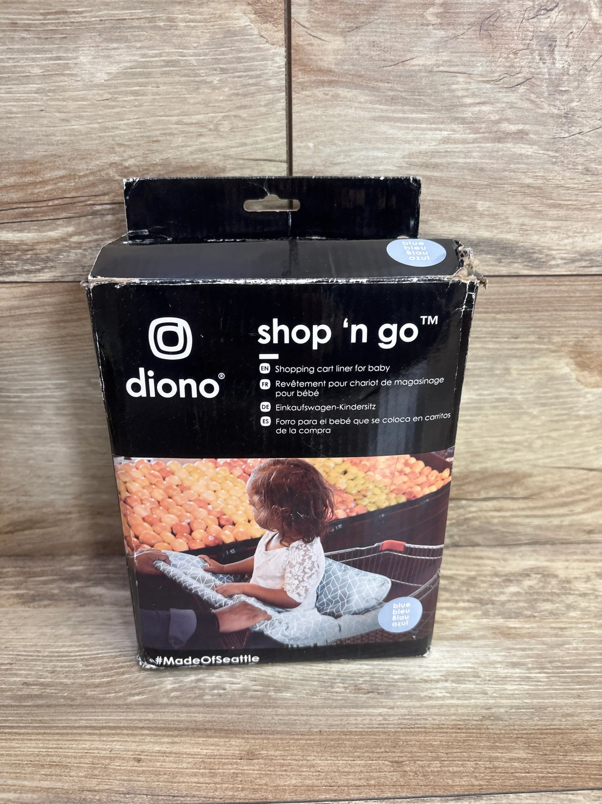 Diono Shop 'n Go Shopping Cart Cover, Blue