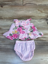 Children's Place 2pc Floral Dress & Bloomers Set Pink sz 0-3m