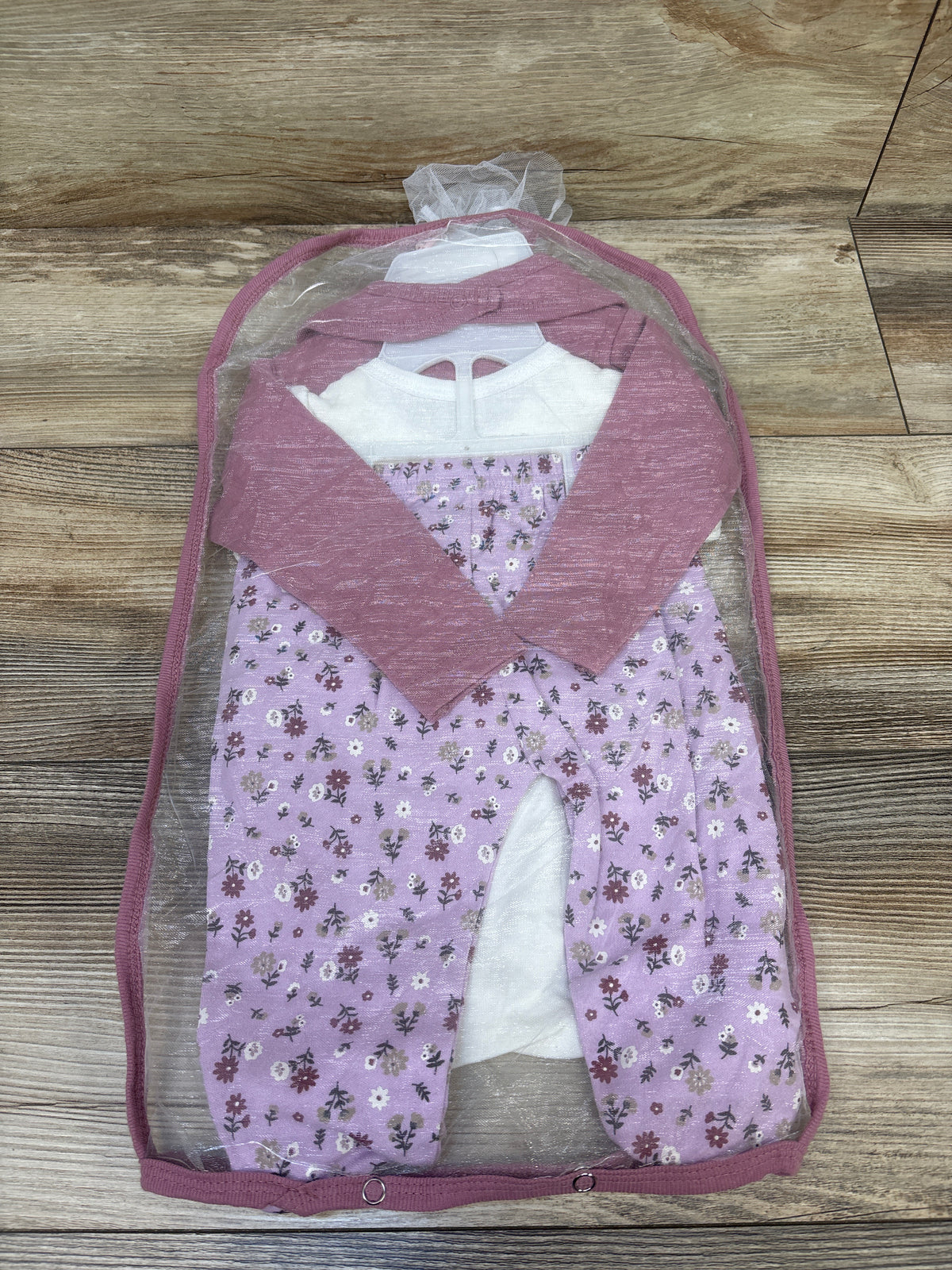 NEW Duck Duck Goose 9pc Layette Gift Set Pink sz 3/6m