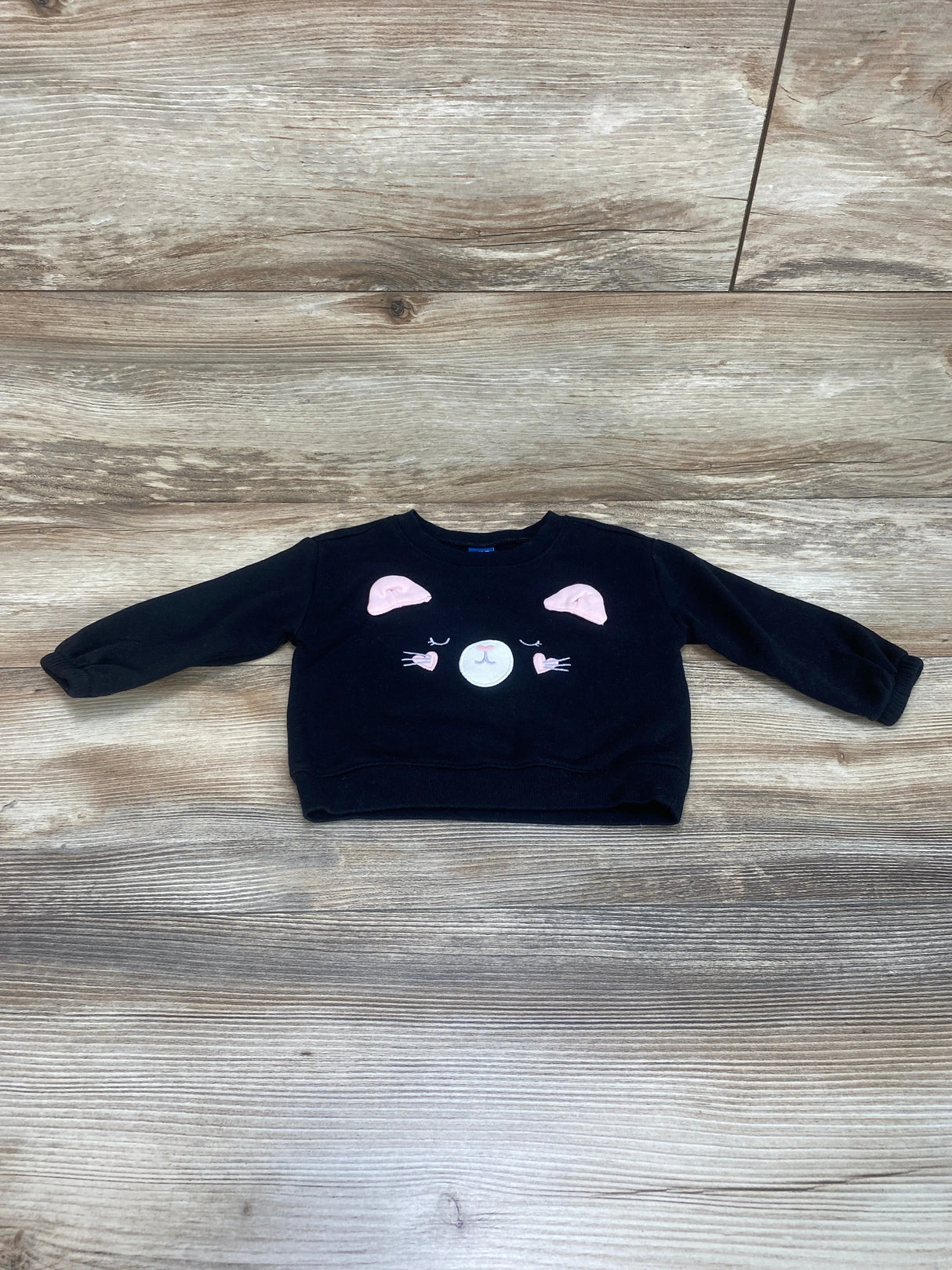 Old Navy Cat Sweatshirt Black sz 6-12m