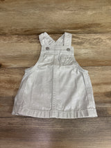 Old Navy Shiny Heart-Pocket Skirtall Silver sz 3-6m