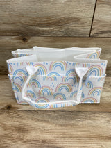 NEW Sammy & Lou Felt Portable Diaper Caddy Painted Rainbow