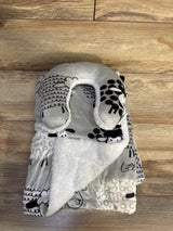 Elements of Style Blanket with Head Support, Grey Sheep