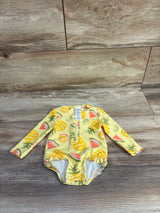 Just One You Fruit 1pc Rash Guard Swimsuit Yellow sz 3m