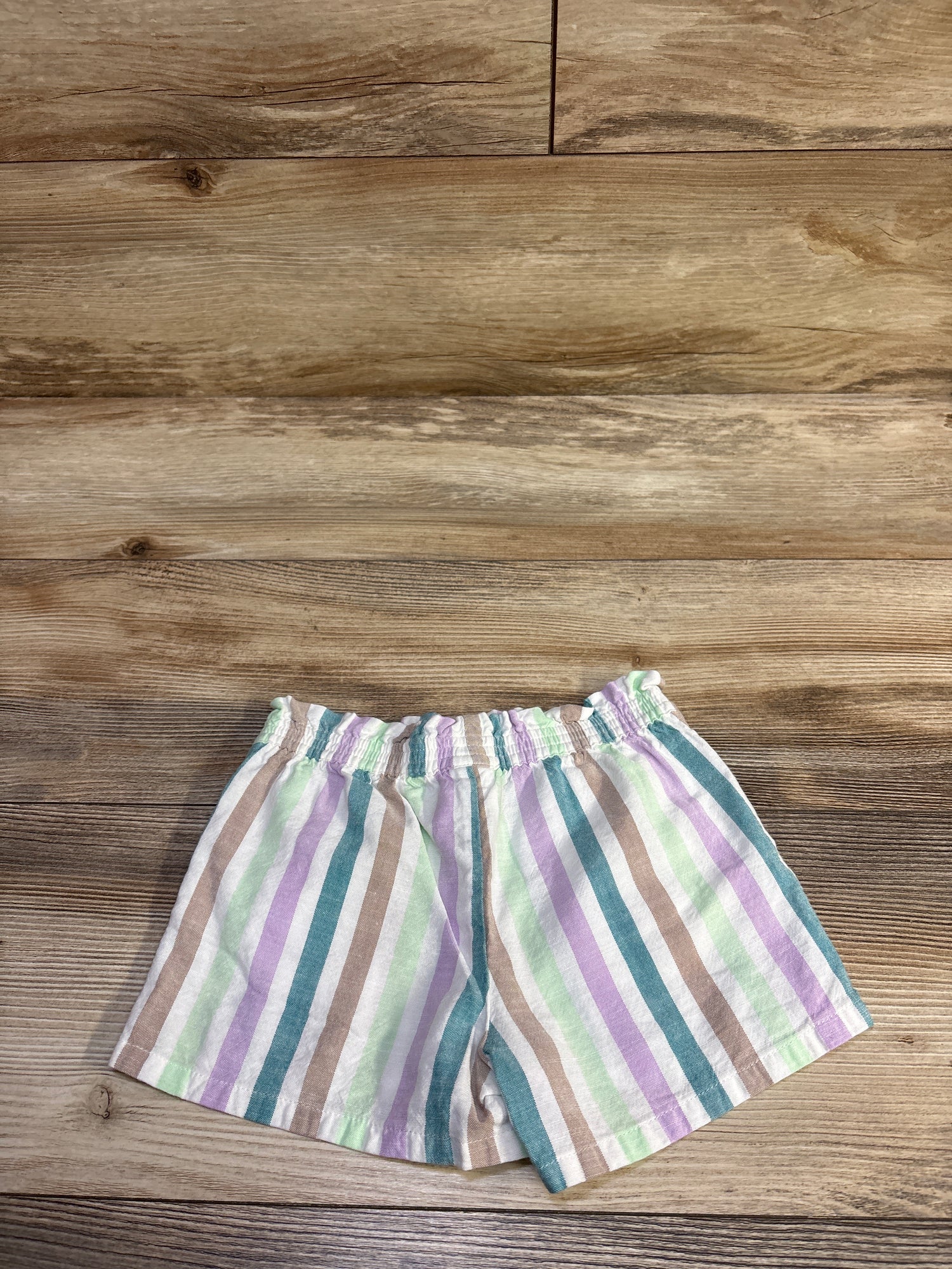 Carter's Striped Viscose Shorts White sz 3T