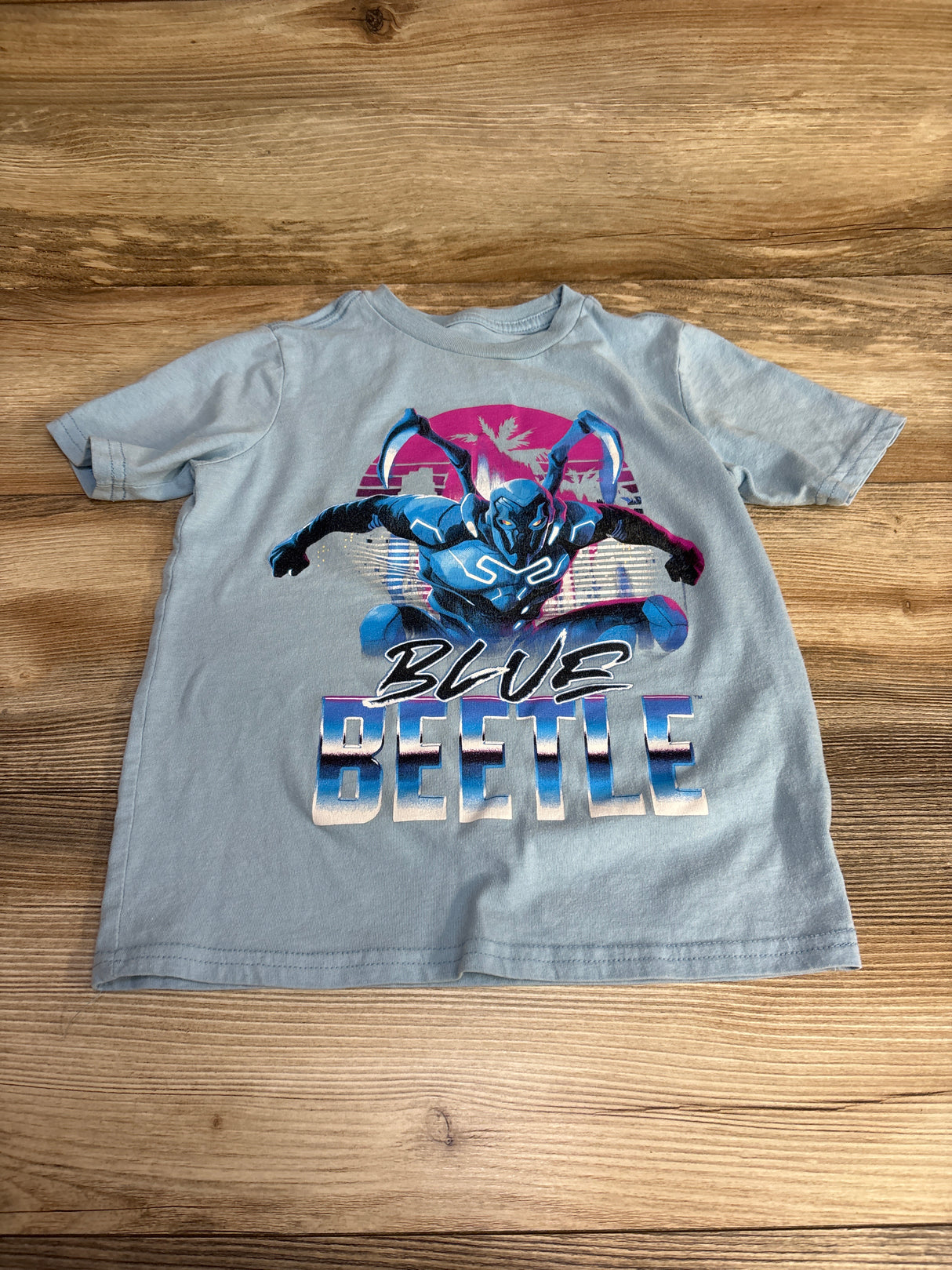 Blue Beetle Graphic Shirt Blue sz 4-5T