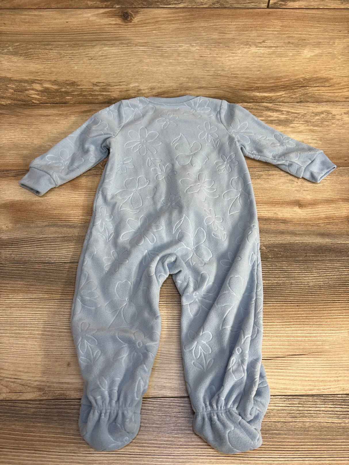 Carter's Floral Blanket Sleeper Blue sz 12m - Me n Mommy To Be