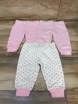 MAMIMAKA 3pk Pull-On Pants Pink sz 9m