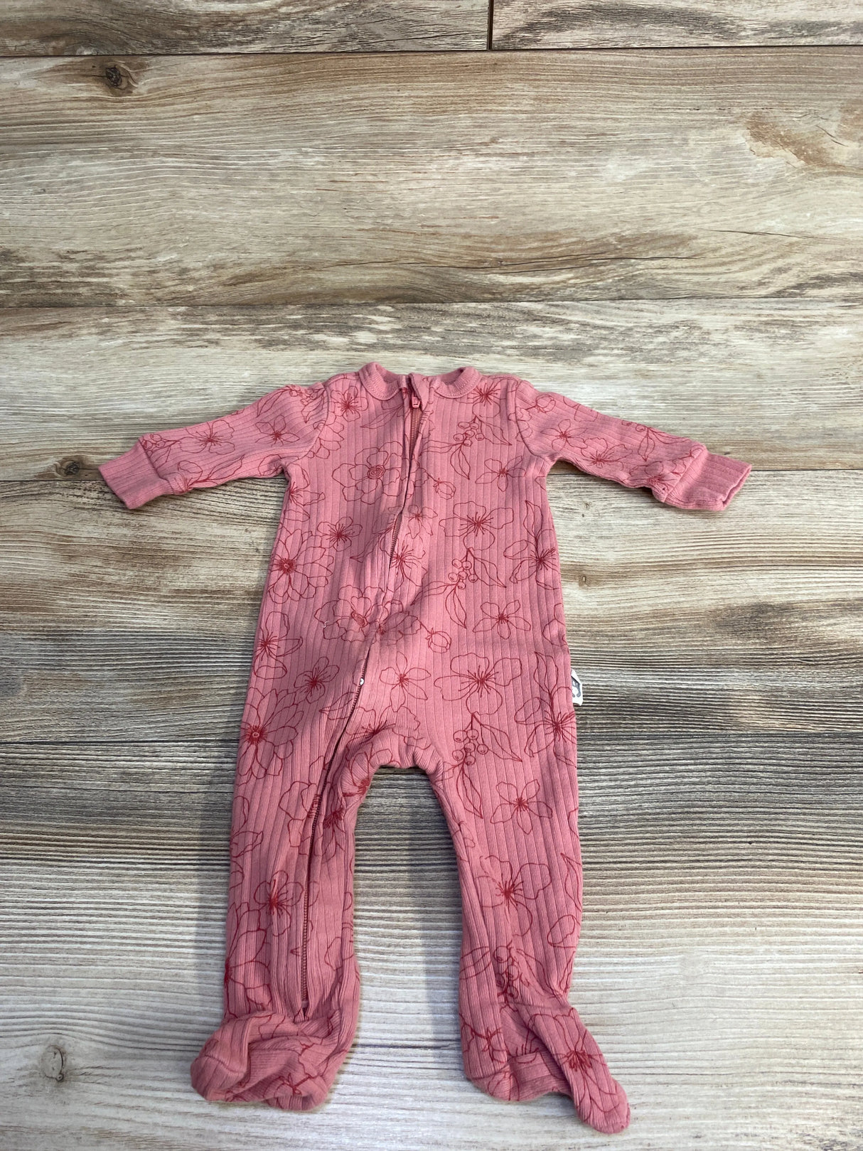 Carter's Floral Ribbed Sleeper Pink sz 0-3m