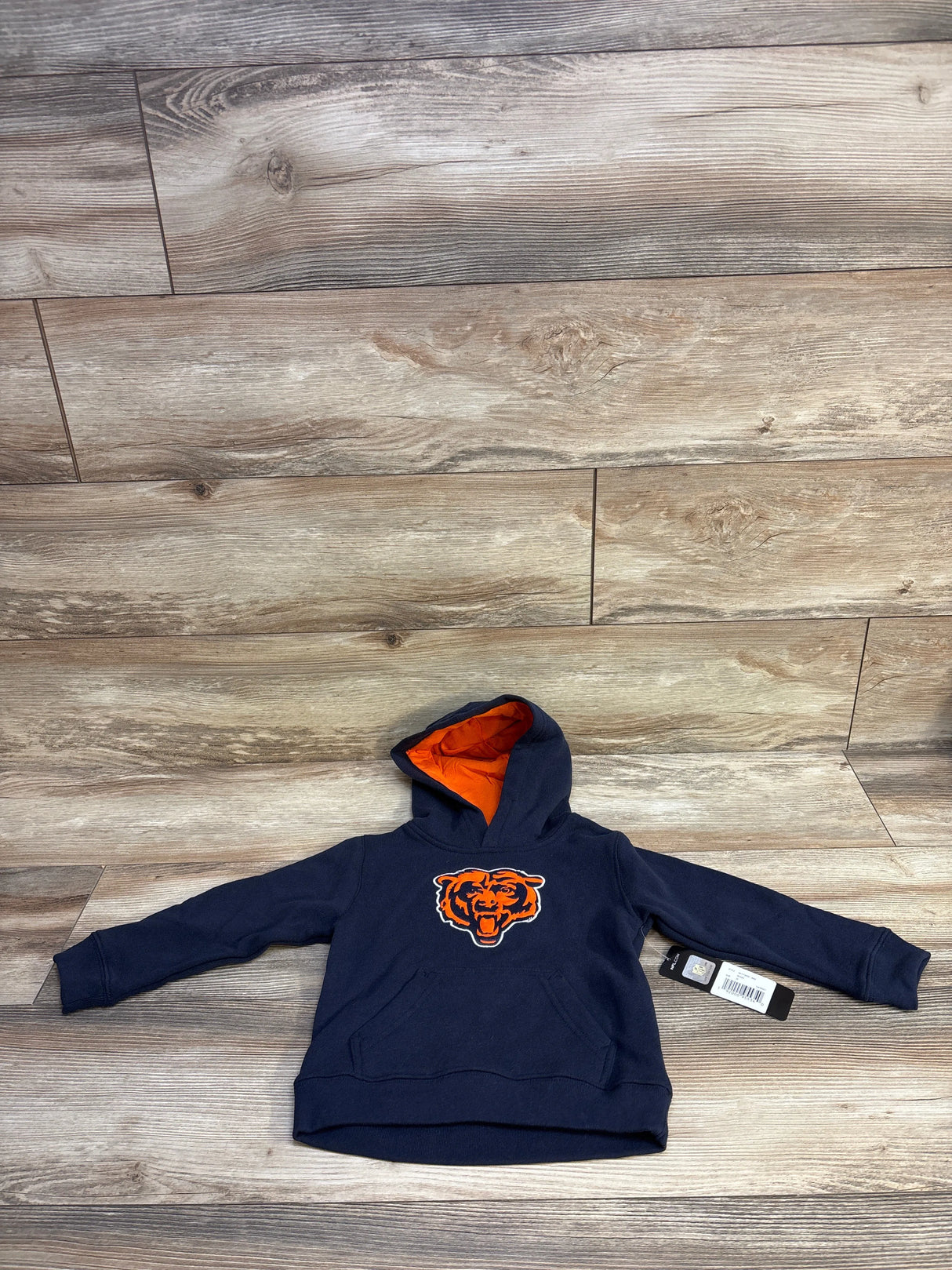 NEW NFL Chicago Bears Navy Logo Pullover Hoodie sz 3T