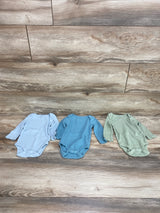 Cloud Island 3pk Bodysuits Blue/Green sz 3-6m