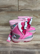 NEW Hello Kitty Light-Up Winter Snow Boots Pink sz 8c