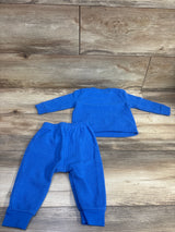 Cat & Jack 2pc Waffle Knit Shirt & Pants Set Blue sz 6-9m