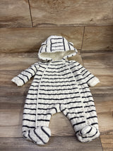Nordstrom Striped Quilted Bunting White sz 3m