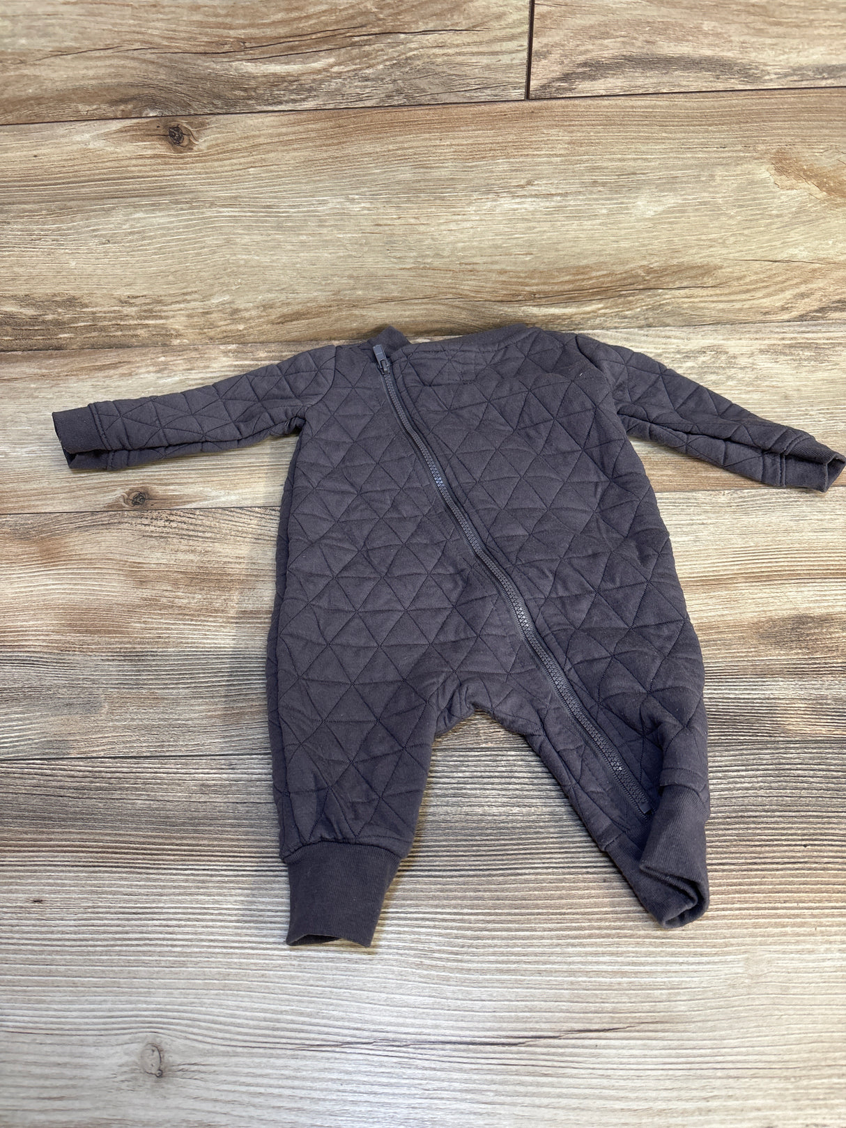 Cat & Jack Quilted Footless Coverall Grey sz 0-3m
