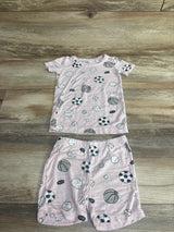 Angel Dear Sports Ball 2pc Pajama Set Pink sz 3T