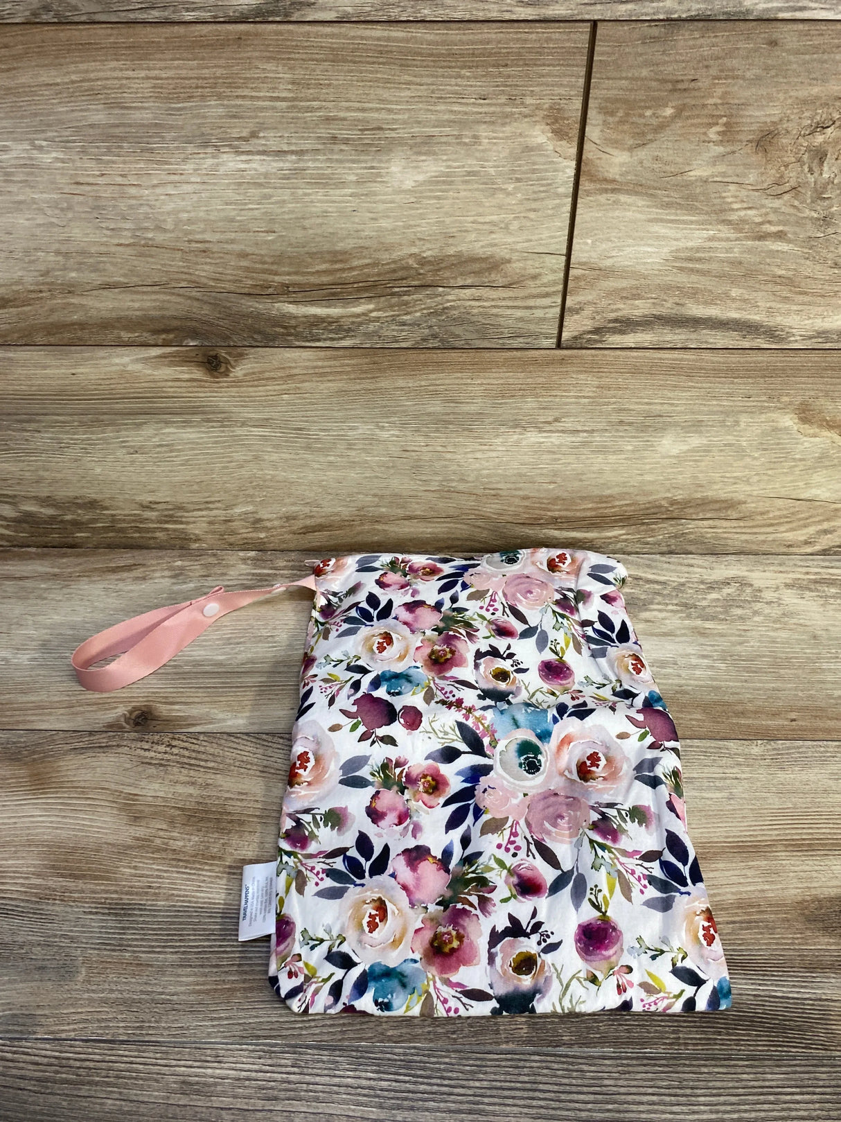 Itzy Ritzy Travel Happens Reusable Sealed Wet Bag in Blush Floral