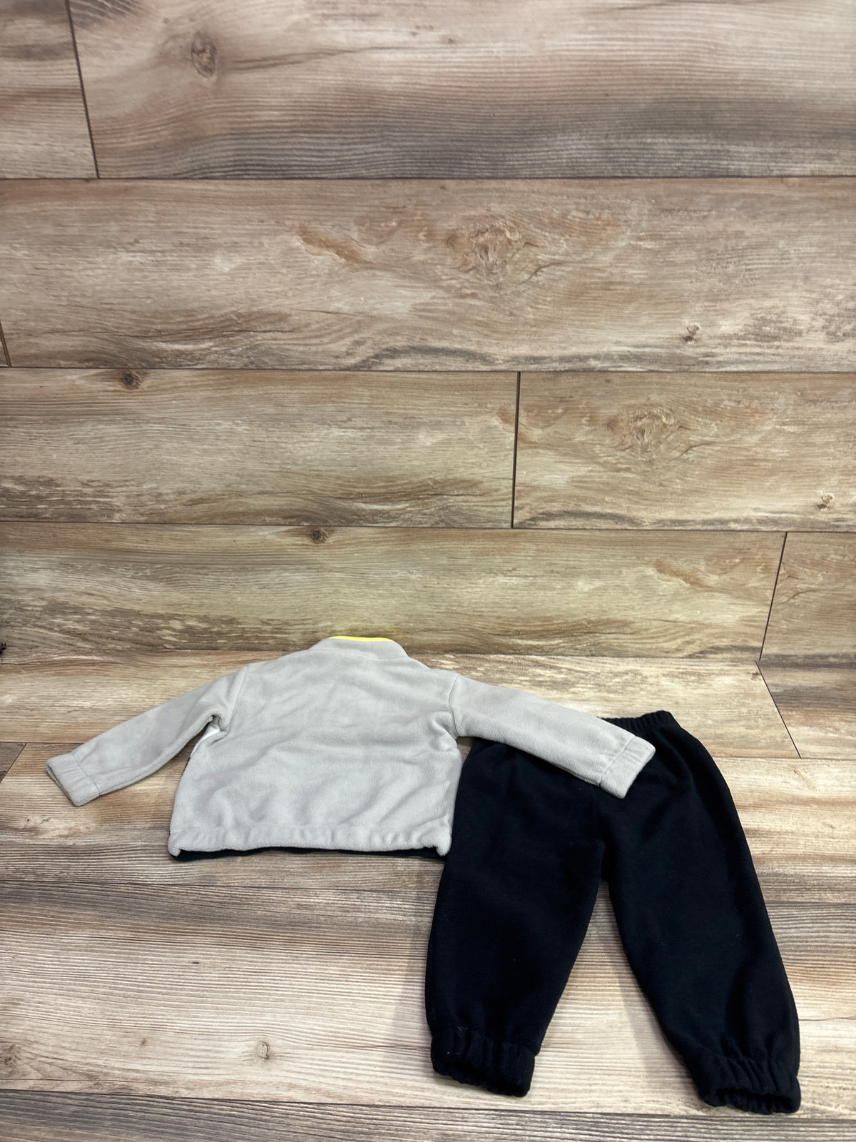 PL Baby 2pc Fleece Half Zip Jacket & Pants Set Grey sz 12m