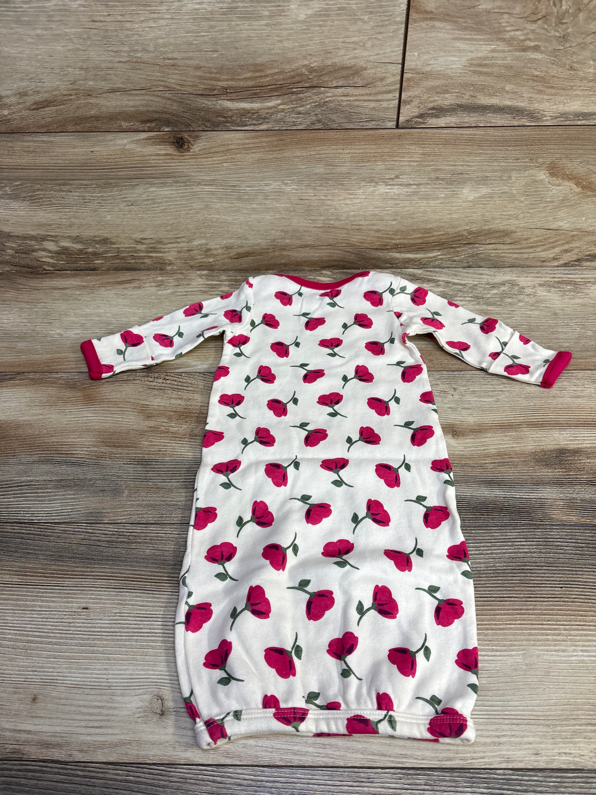 Touched By Nature Floral Sleeper Gowns White sz 0-6m