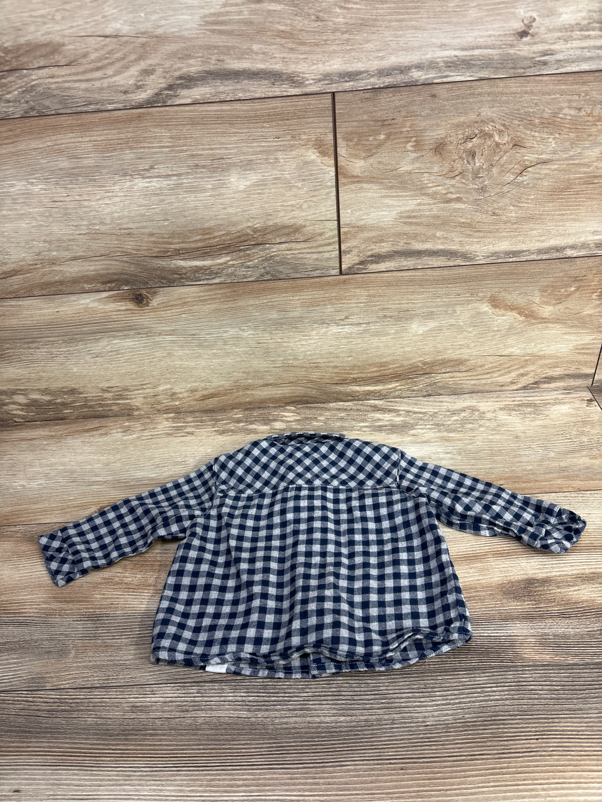 Firsts Long Sleeve Flannel Blue sz 6m