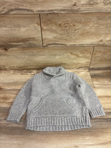 Cat & Jack Collared Knit Sweater Grey sz 2T