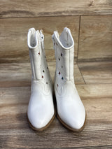 Tucker + Tate Star Cowgirl Boots White sz 7c