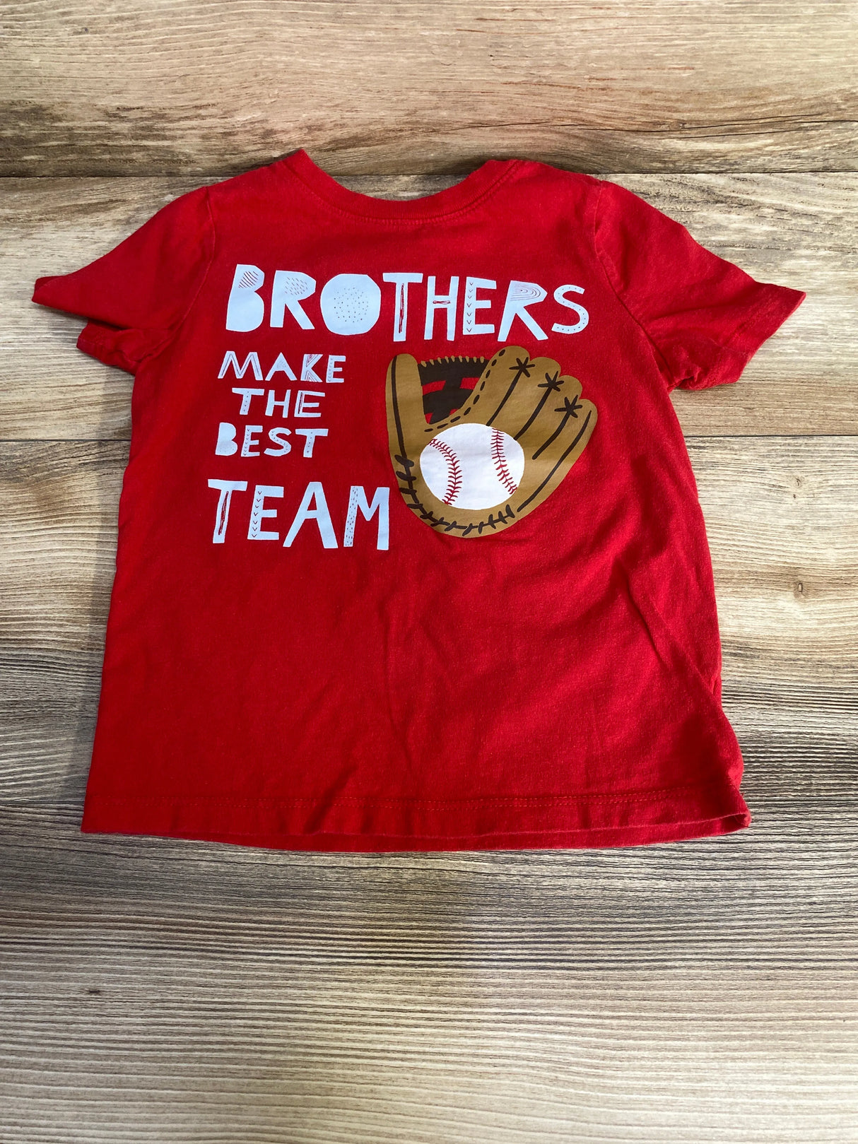 Old Navy Brothers Make The Best Team Shirt Red sz 4T