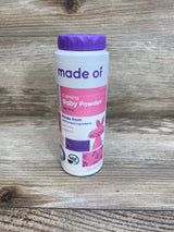 NEW MADE OF Organic Baby Powder Talc Free - 3.4oz