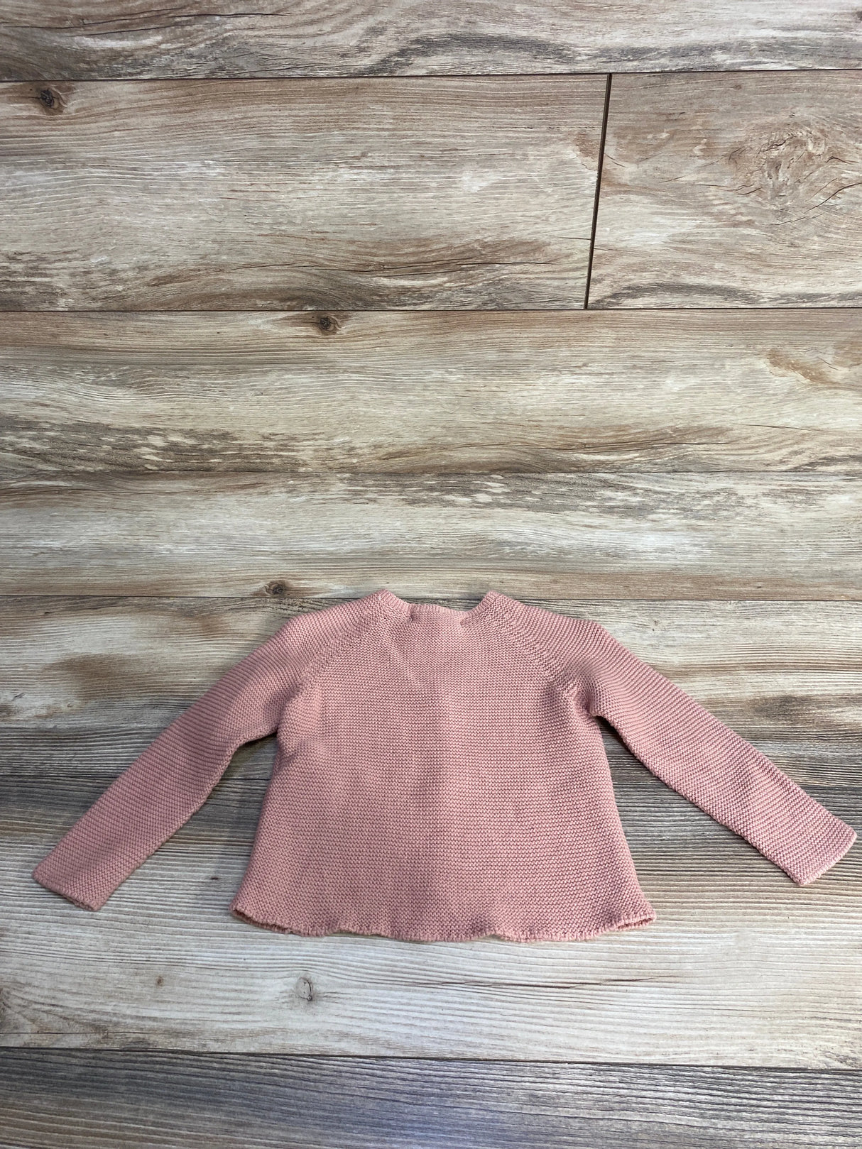 Zara Button-Up Knit Sweater Blush sz 9-12m